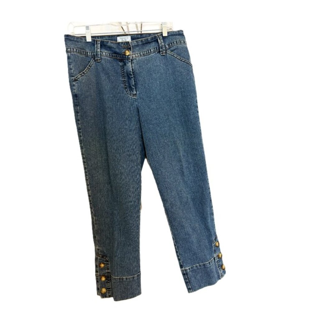 Charter Club Classic Fit Mid Rise Denim Capri Pants Sz 10